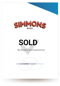 Bluebox advises on the sale of Simmons Bar